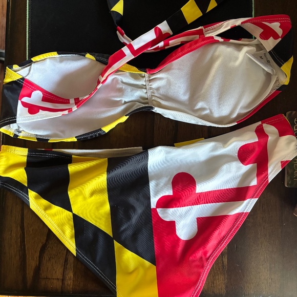 Route One Apparel Maryland Flag bikini - Picture 2 of 3